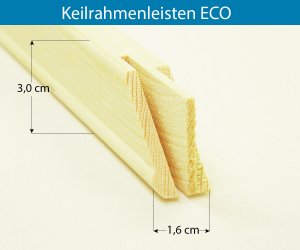 Keilrahmenleisten ECO Rahmenstärke 16x30 mm