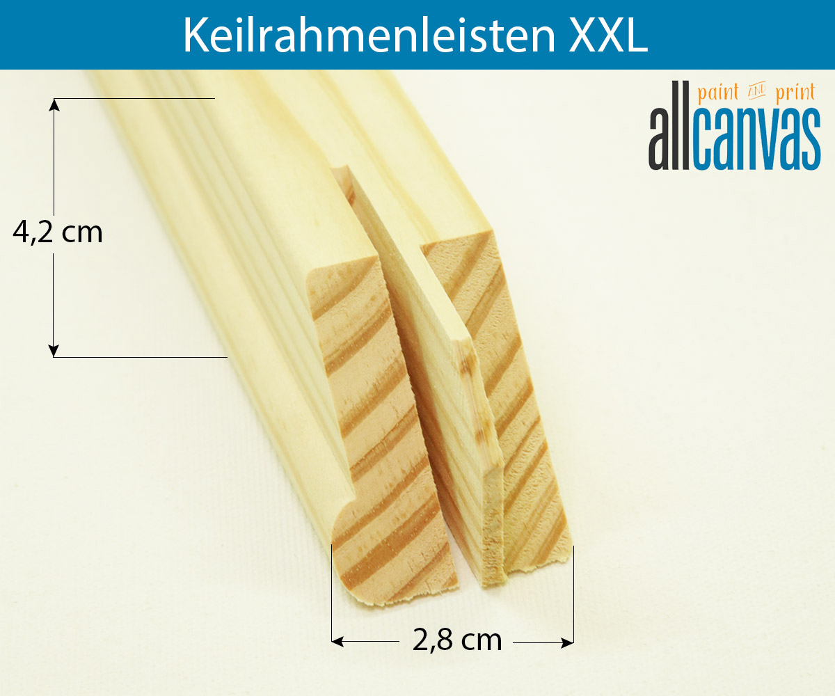 Keilrahmenleisten Strips XXL Rahmenstärke 28x42mm